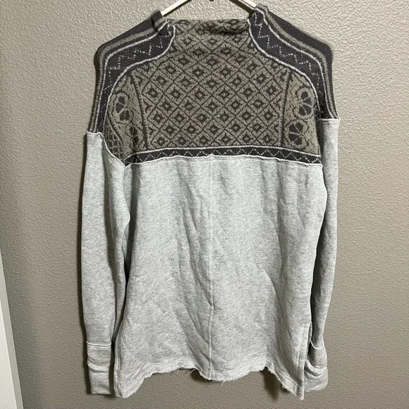 Free People Snow Bunny Pullover Sweater Size Small - Picture 7 of 9